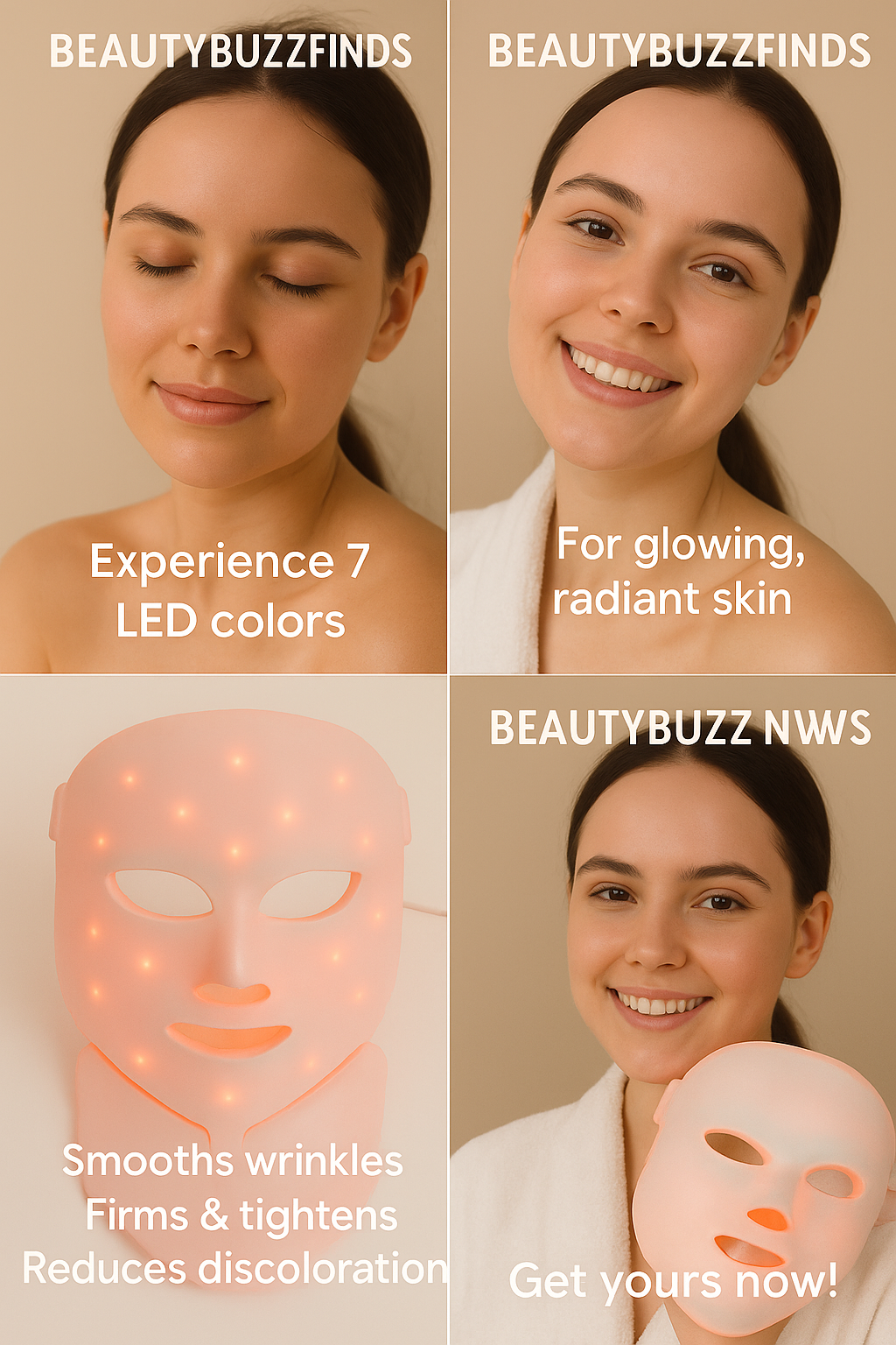 Glowesia™ 7-Color LED Therapy Mask – For Face & Neck