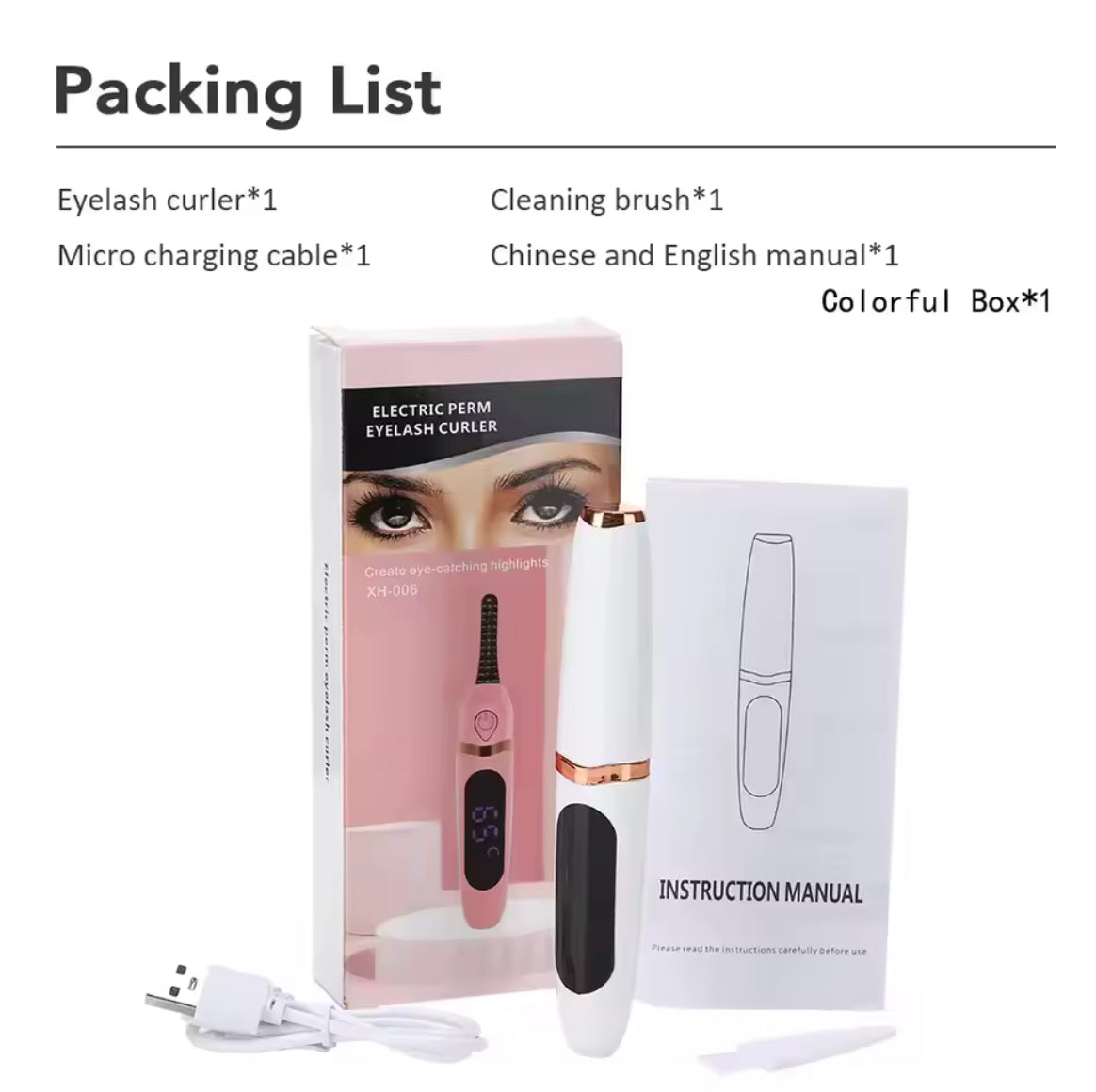Electric Heated Eyelash Curler β Long-Lasting Lift in Seconds