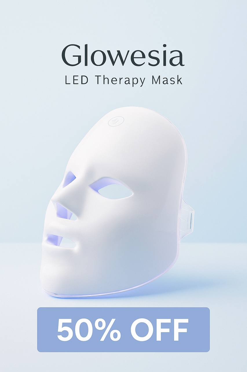 Glowesia™ 7-Color LED Therapy Mask – For Face & Neck