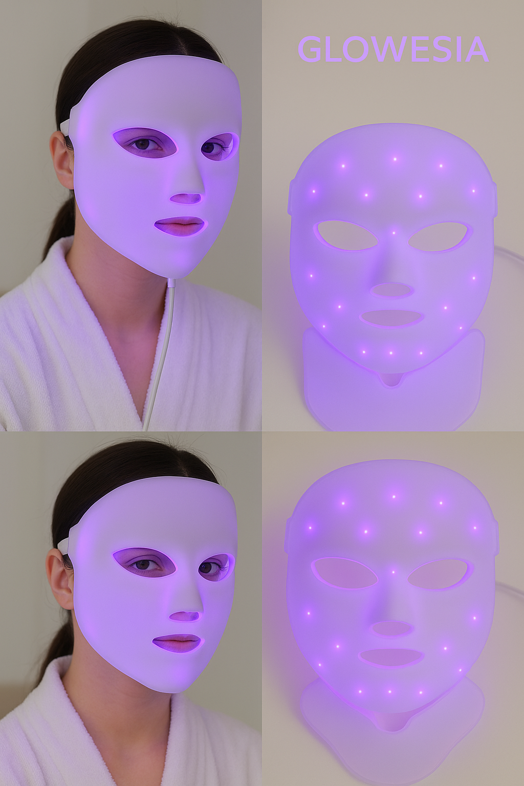 Glowesia™ 7-Color LED Therapy Mask – For Face & Neck