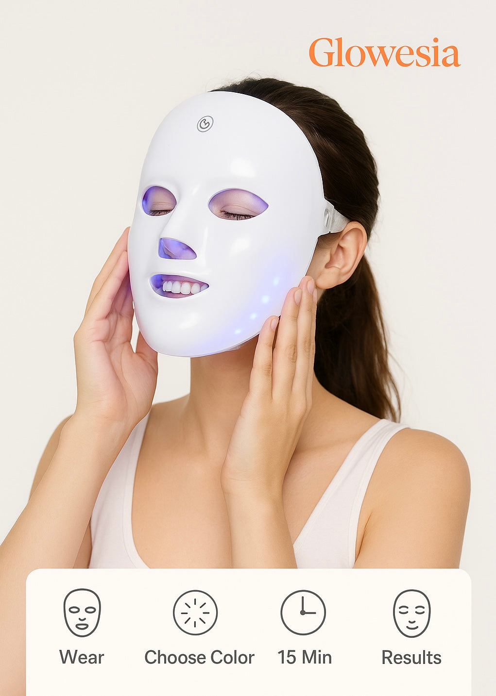 Glowesia™ LED Light Therapy Mask – Rejuvenate Face
